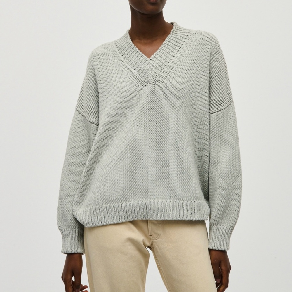 Babaa Jumper no64 Chalk Cotton